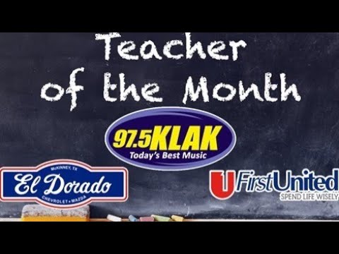 November Teacher of The Month
