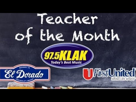 January Teacher of the Month!
