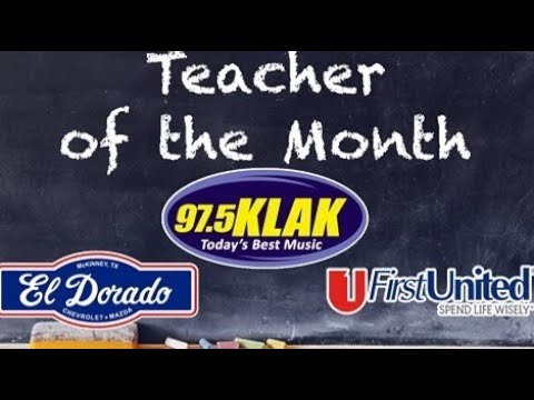January Teacher Of The Month