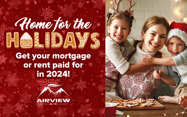 Home For The Holidays: A Chance to Win Your Mortgage or Rent Paid For a Year!